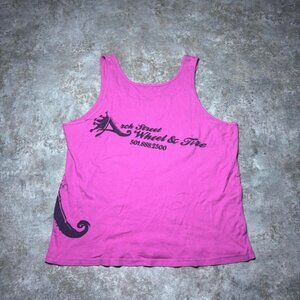 Pink Graphic Tank Top